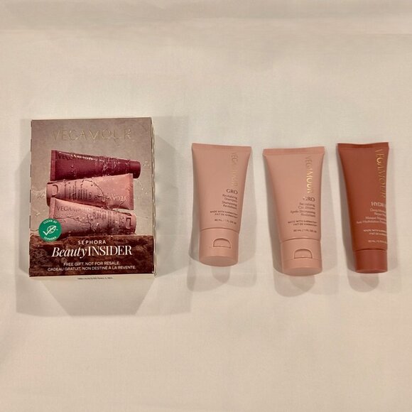 NWT Vegamour 3 Mini SET (GRO Revitalizing Shampoo & Conditioner & HYDR-8 Mask) - Picture 1 of 9